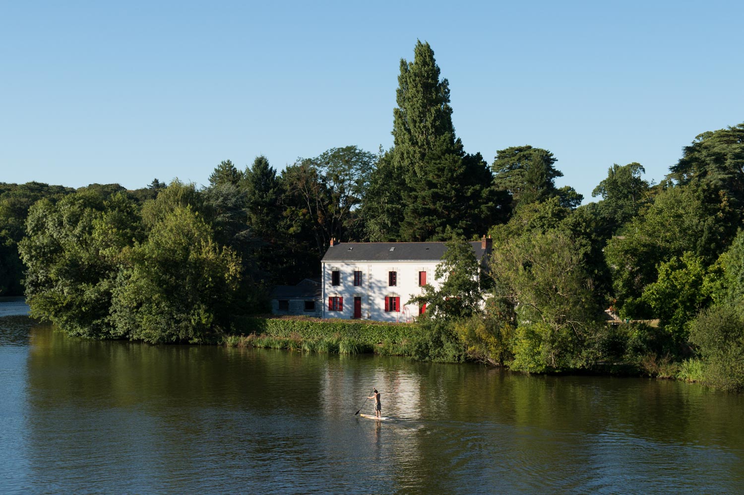 Paddle sur l'Erdre, vers Tortière