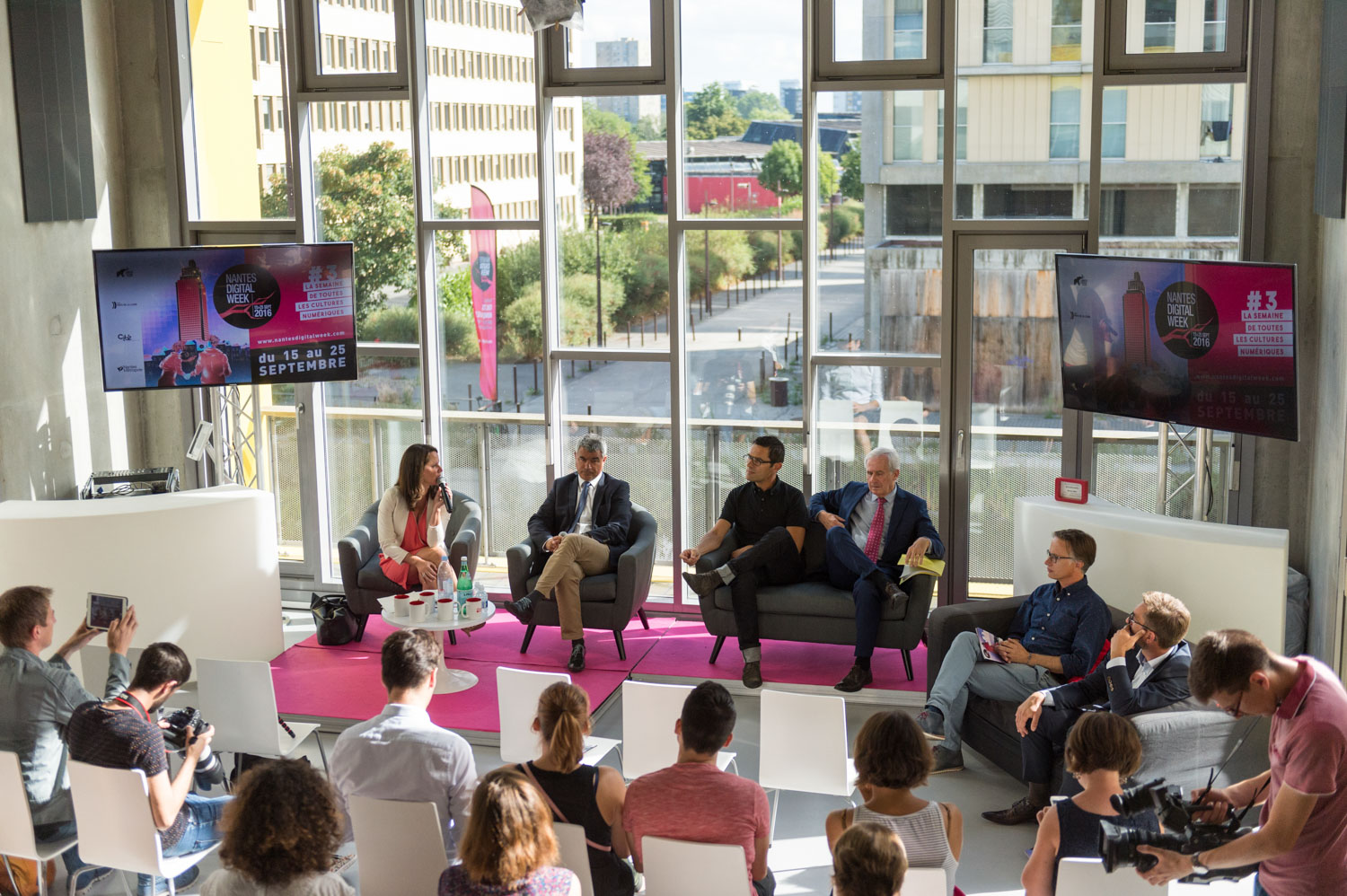 Présentation aux Studios de l'Ile le programme de la troisième édition de Nantes Digital Week 2016